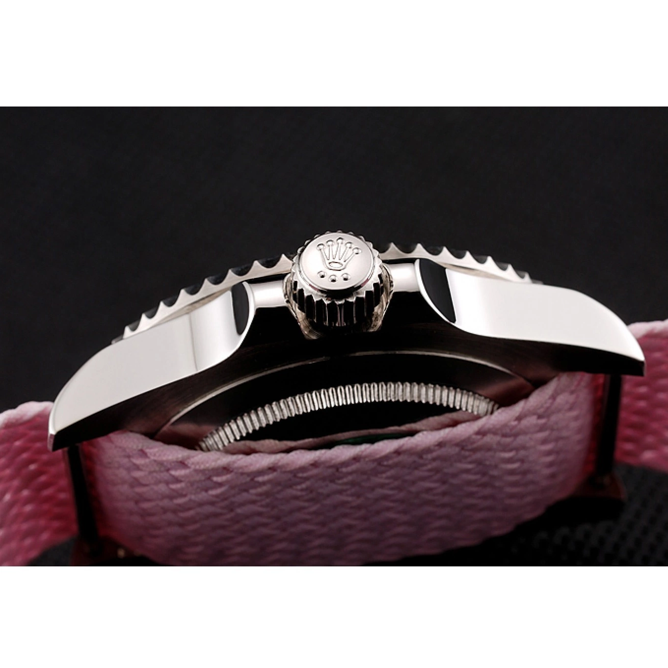 Good Copy Rolex Watches Rolex Submariner Bezel Bracelet Fabric Pink Pink Pink 1453866 Dial 0819